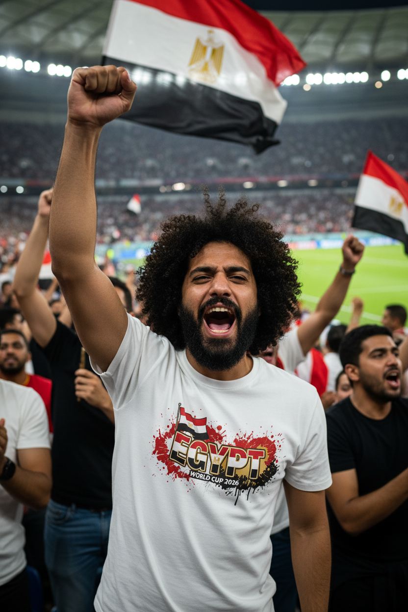 Egypt World Cup 2026 T-Shirt - Bold Graffiti Design by StayClothed.com