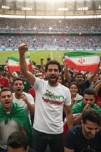 Iran World Cup 2026 T-Shirt - Bold Graffiti Flag Design by StayClothed.com