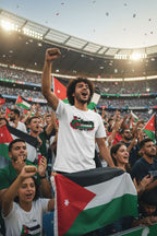 Jordan World Cup 2026 T-Shirt - Bold Graffiti Flag Design by StayClothed.com