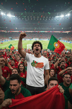 Portugal World Cup 2026 T-Shirt - Bold Graffiti Flag Design by StayClothed.com