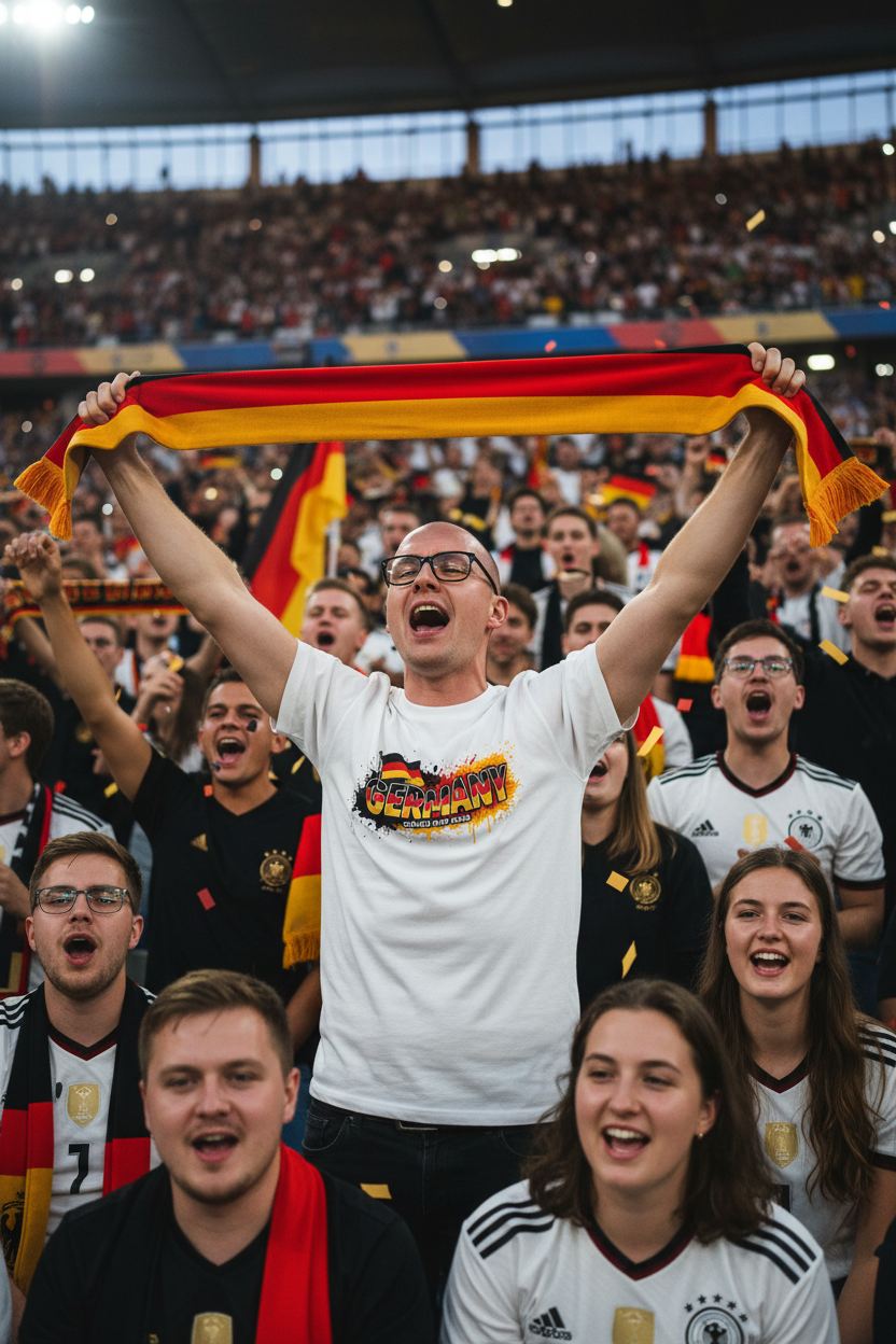 Germany World Cup 2026 T-Shirt - Bold Graffiti Flag Design by StayClothed.com