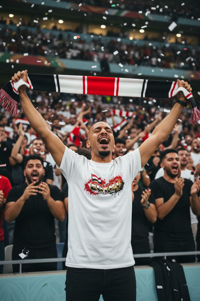 Egypt World Cup 2026 T-Shirt - Bold Graffiti Design by StayClothed.com