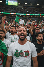 Algeria World Cup 2026 T-Shirt - Bold Graffiti Flag Design by StayClothed.com