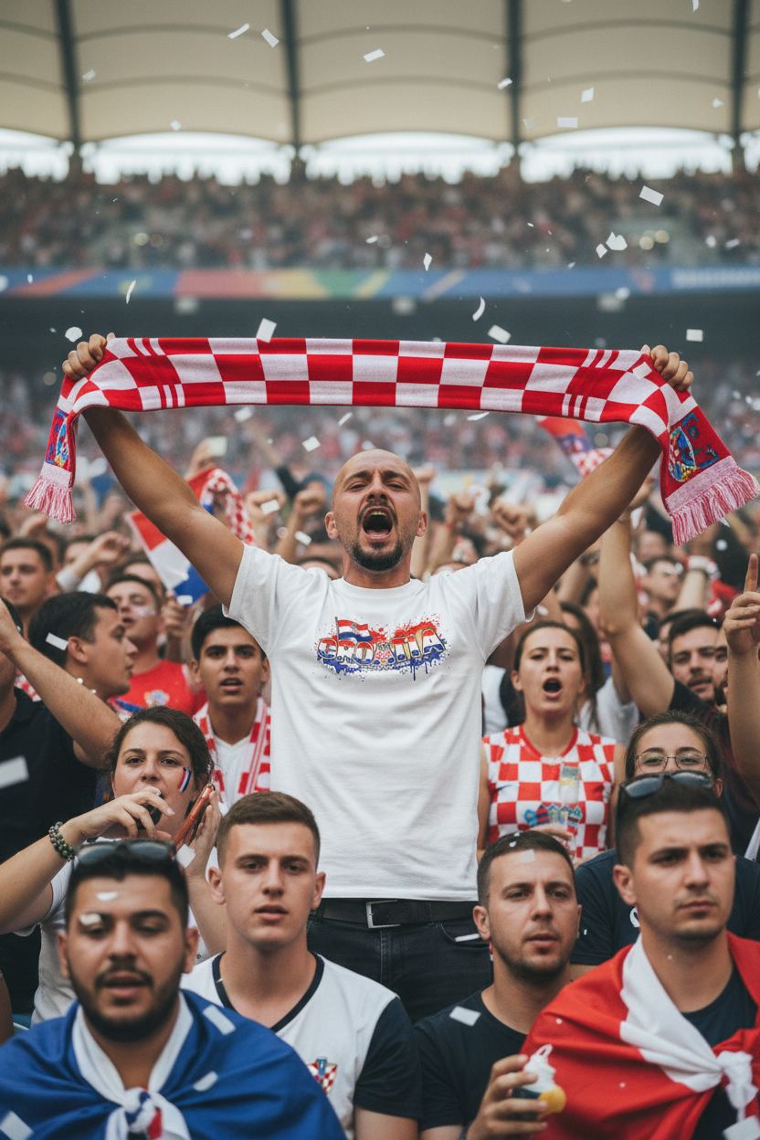 Croatia World Cup 2026 T-Shirt - Bold Graffiti Flag Design by StayClothed.com
