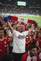 Paraguay World Cup 2026 T-Shirt - Bold Graffiti Flag Design by StayClothed.com
