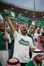 Saudi Arabia World Cup 2026 T-Shirt - Bold Graffiti Flag Design by StayClothed.com