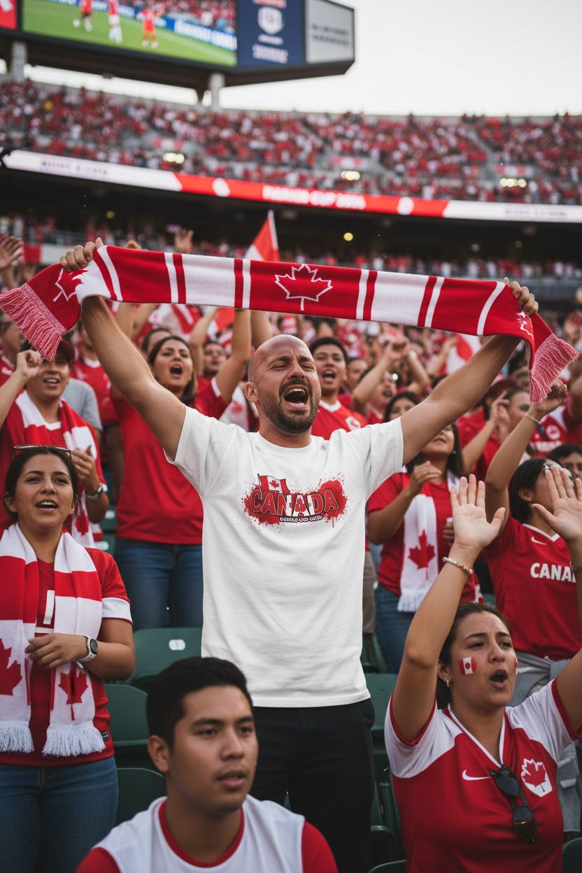 Canada World Cup 2026 T-Shirt - Bold Graffiti Flag Design by StayClothed.com