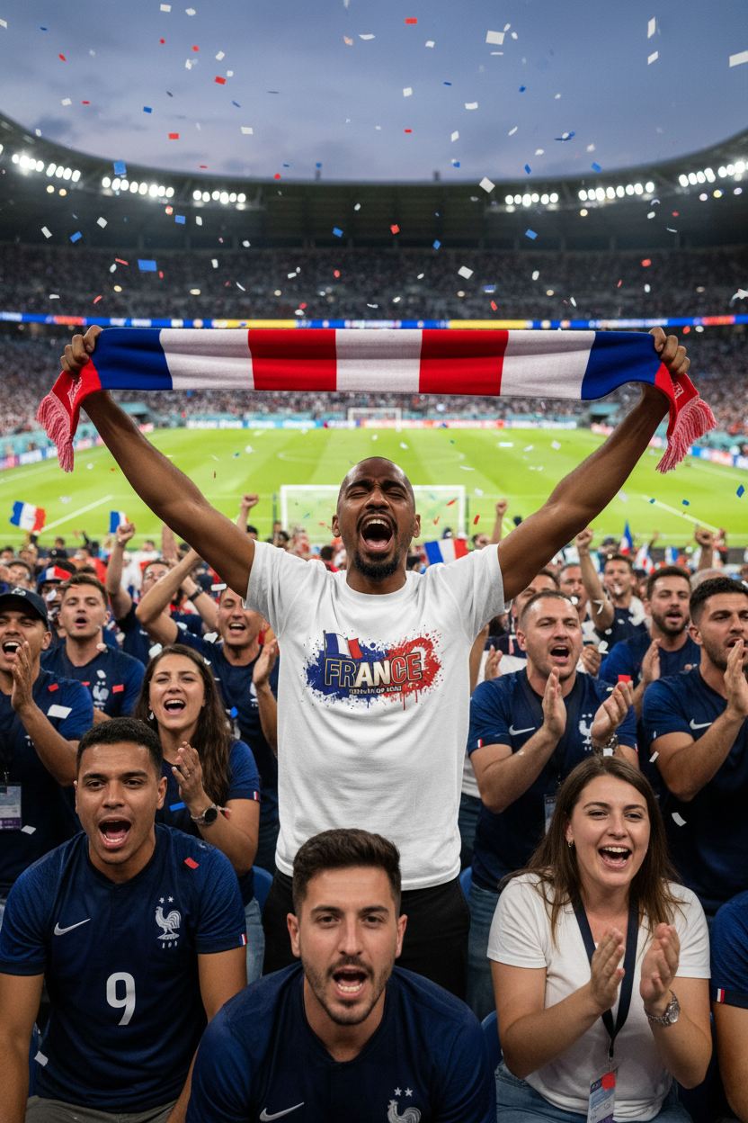 France World Cup 2026 T-Shirt - Bold Graffiti Design by StayClothed.com