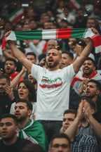 Iran World Cup 2026 T-Shirt - Bold Graffiti Flag Design by StayClothed.com