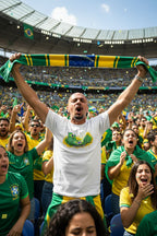 Brazil World Cup 2026 T-Shirt - Bold Graffiti Flag Design by StayClothed.com