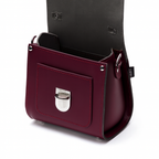 Zatchels Marsala Red Sugarcube handbag open view