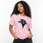 Garment Dyed Heavyweight T-Shirt in Blossom worn by a model in an upper-body three quarter right pose on a clean white background