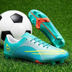 Mens PU Leather Turf Football Shoes