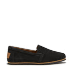 Hugs & Co Mens Tyre Sole Espadrilles Black Suede