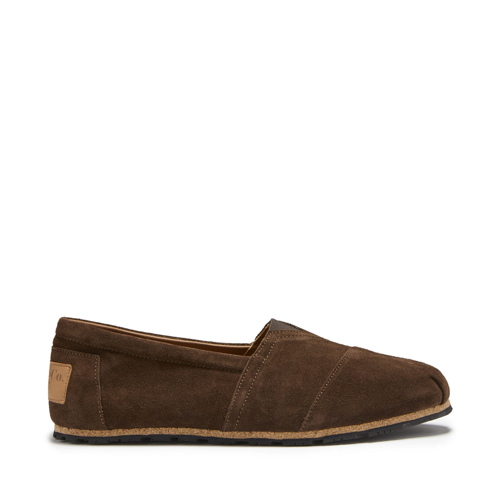 Hugs & Co Mens Tyre Sole Espadrilles Brown Suede