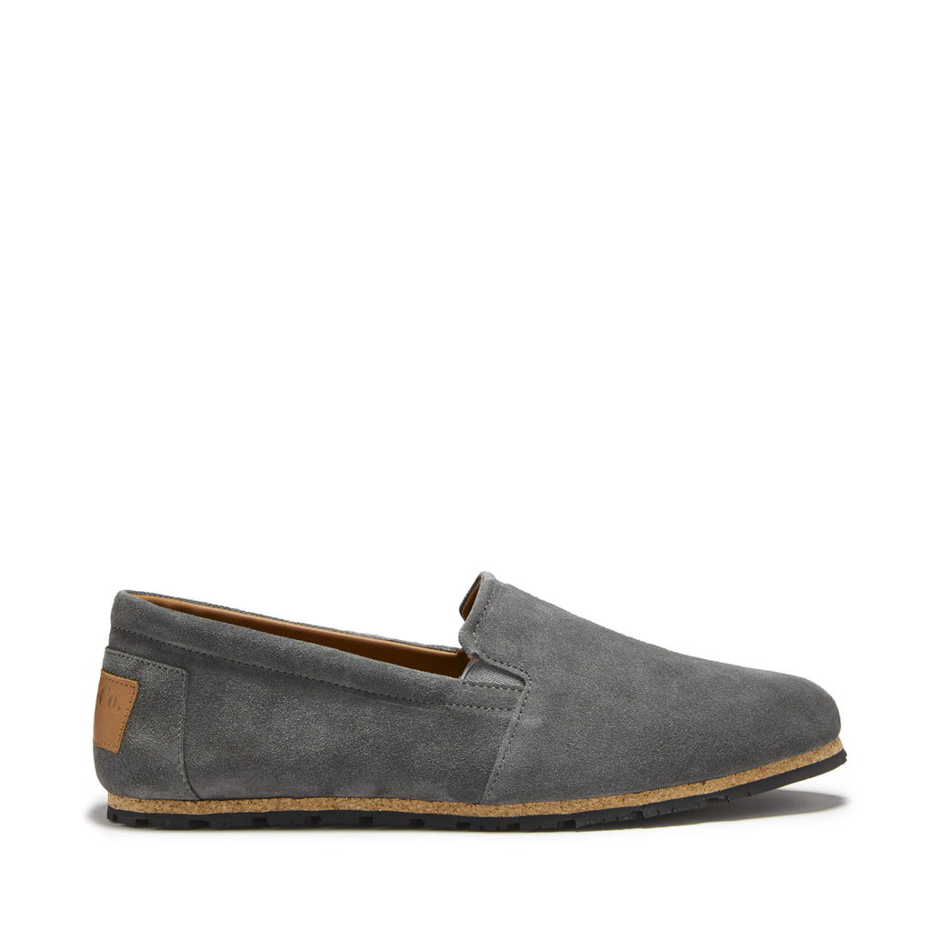 Hugs & Co Mens Tyre Sole Espadrilles Charcoal Suede