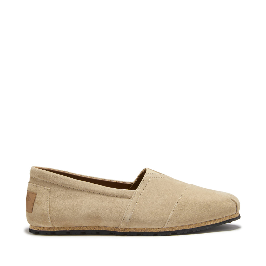 Hugs & Co Mens Tyre Sole Espadrilles Taupe Suede