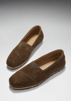 Hugs & Co Mens Tyre Sole Espadrilles Brown Suede