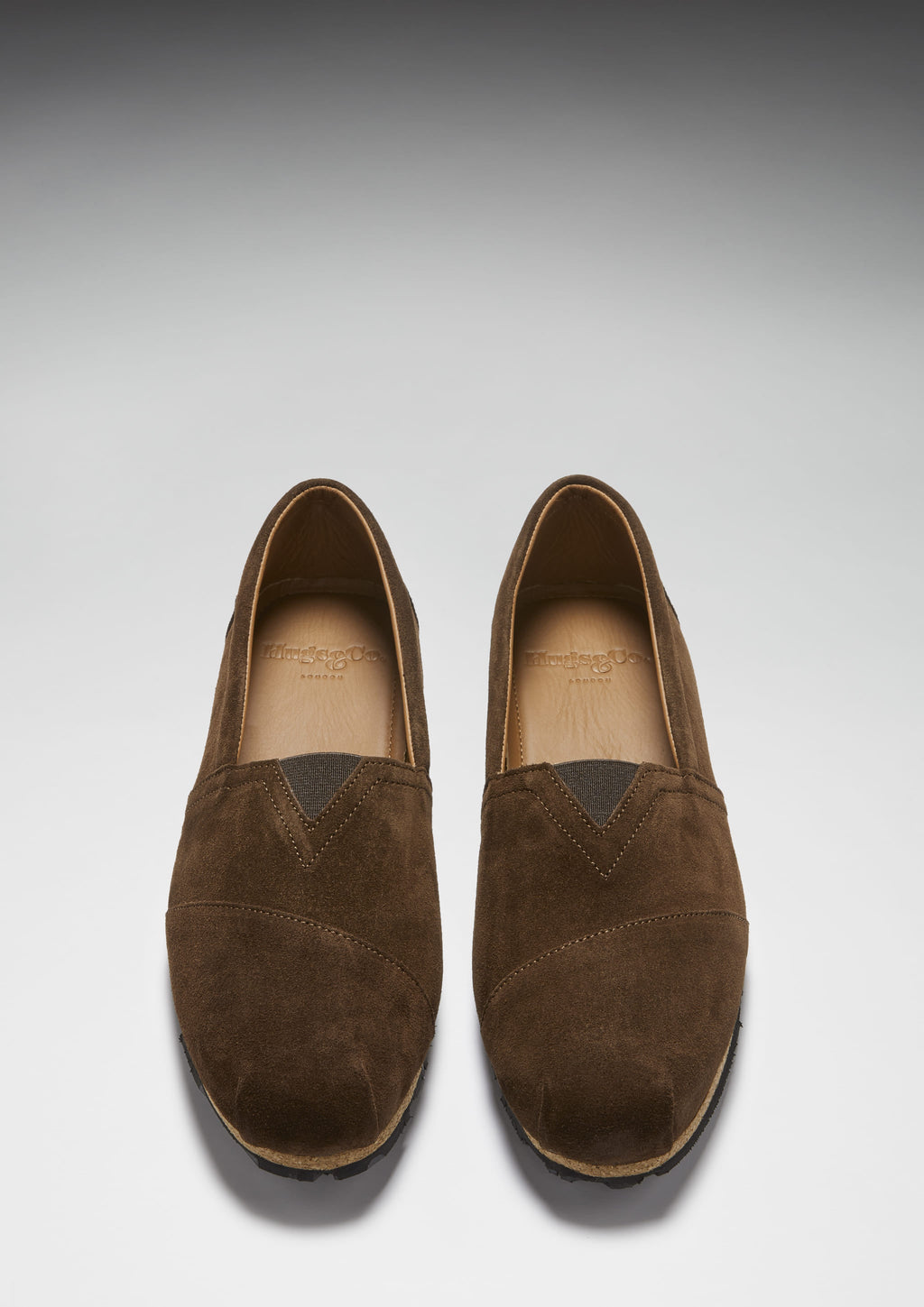 Hugs & Co Mens Tyre Sole Espadrilles Brown Suede