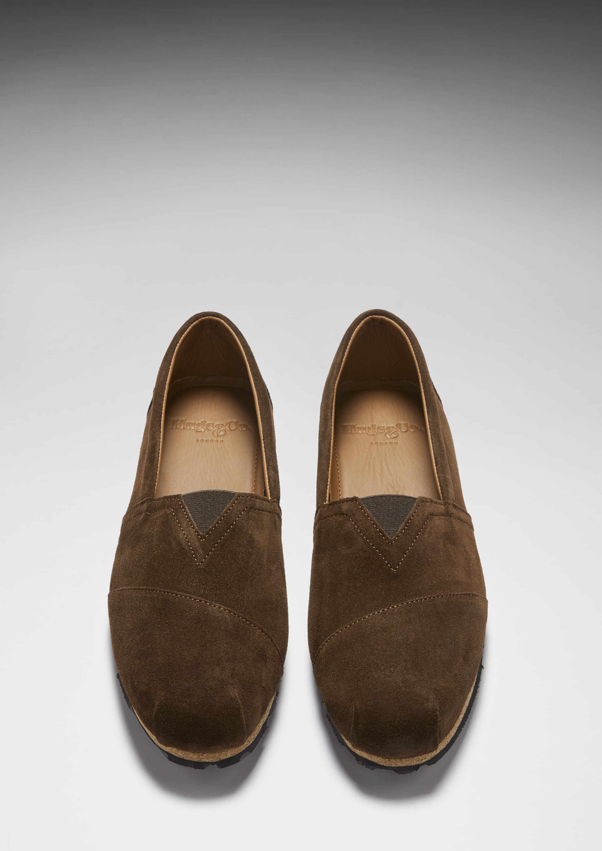 Hugs & Co Mens Tyre Sole Espadrilles Brown Suede