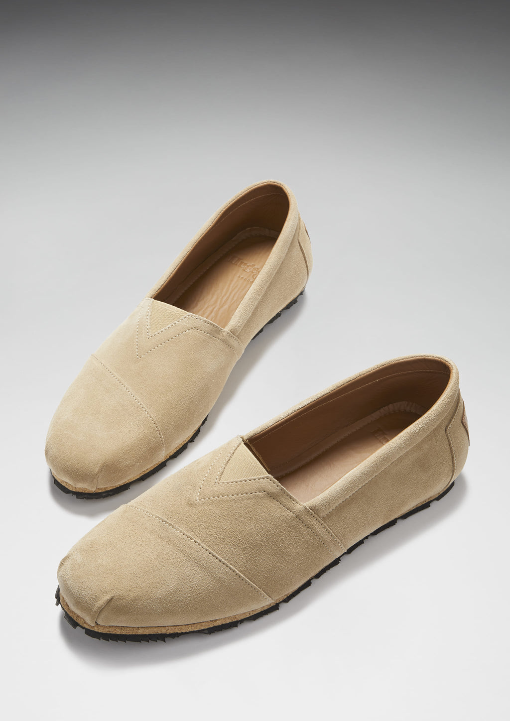Hugs & Co Mens Tyre Sole Espadrilles Taupe Suede