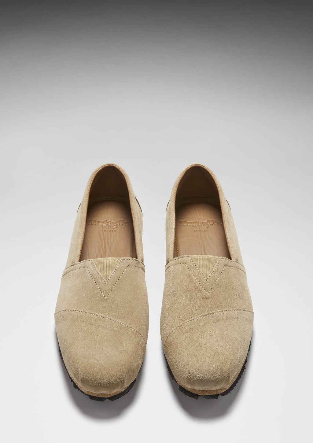 Hugs & Co Mens Tyre Sole Espadrilles Taupe Suede