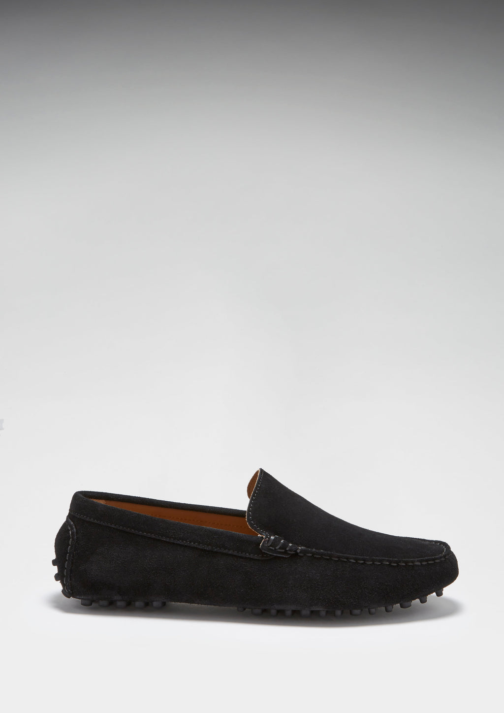 Hugs & Co Mens Driving Loafers Black Suede