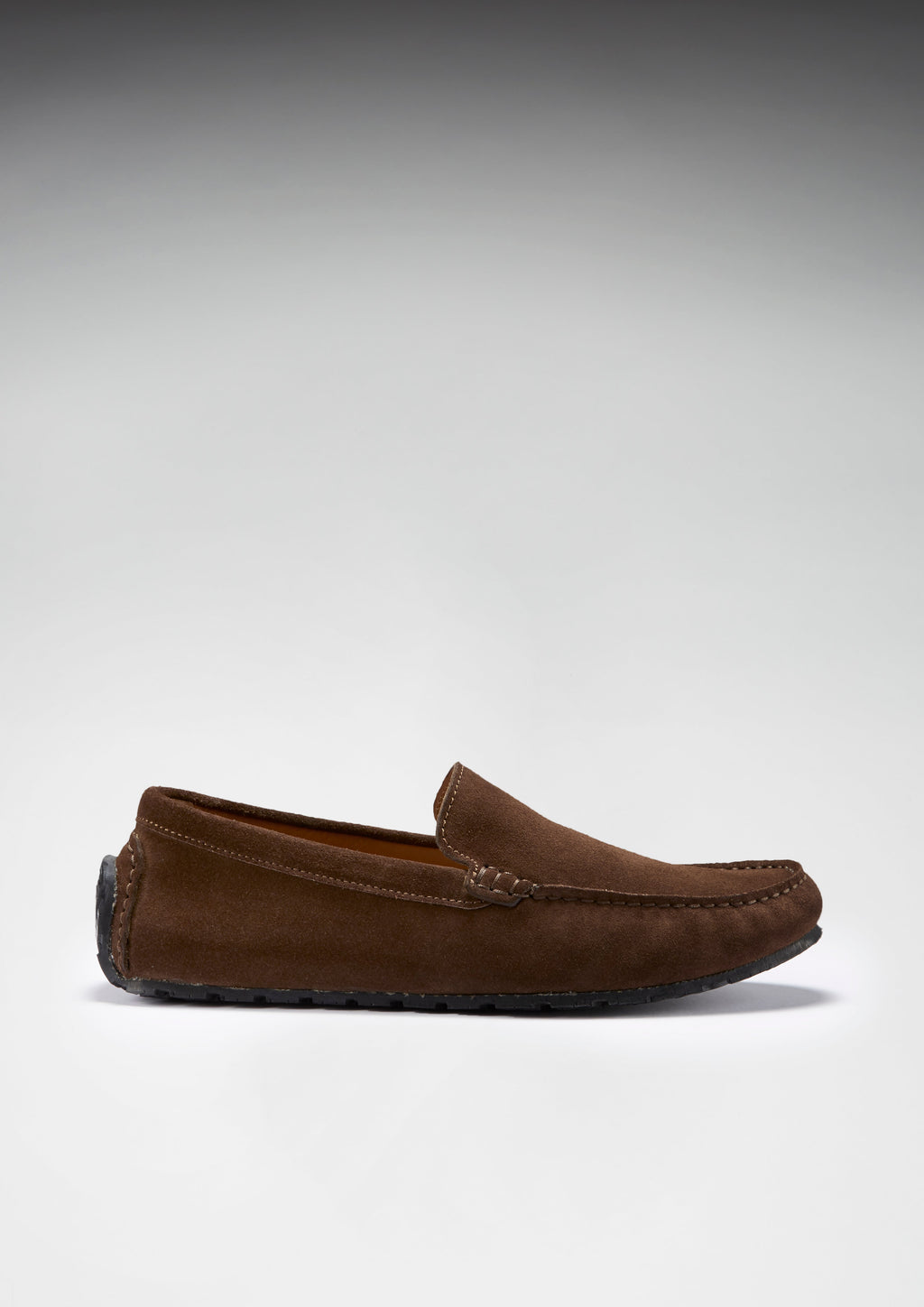 Hugs & Co Mens Tyre Sole Driving Loafers Brown Suede