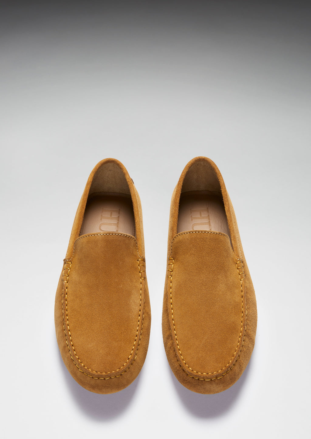 Hugs & Co Mens Driving Loafers Tobacco Suede