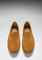 Hugs & Co Mens Driving Loafers Tobacco Suede