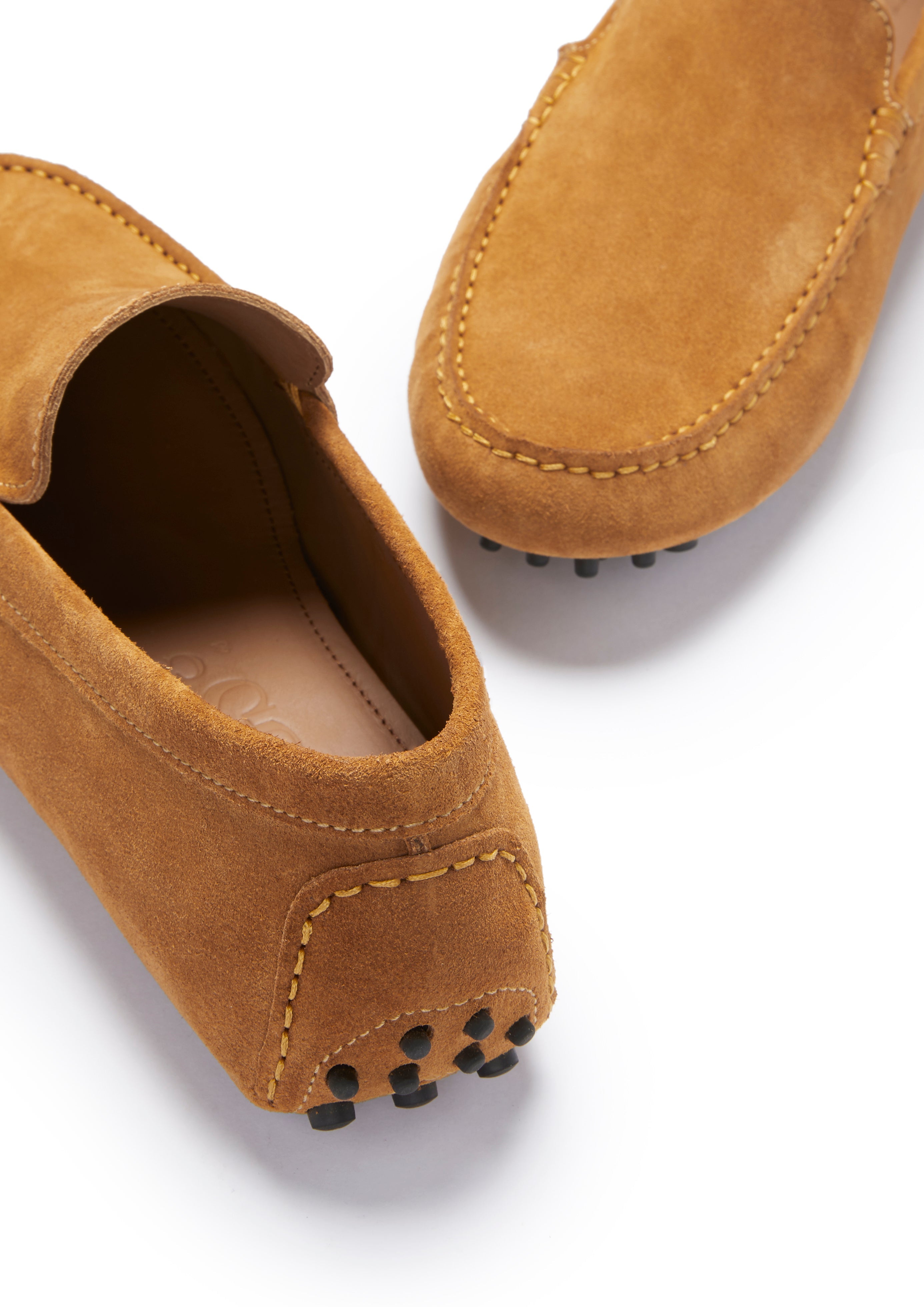 Hugs & Co Mens Driving Loafers Tobacco Suede