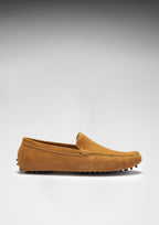 Hugs & Co Mens Driving Loafers Tobacco Suede