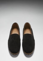 Hugs & Co Mens Tyre Sole Espadrilles Black Suede