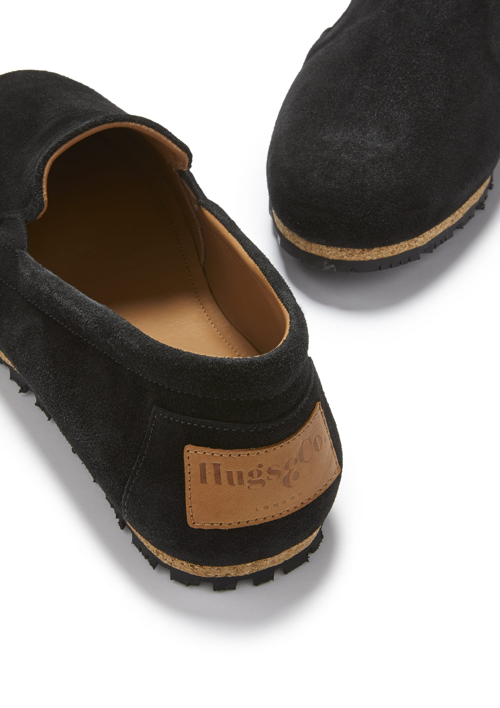 Hugs & Co Mens Tyre Sole Espadrilles Black Suede