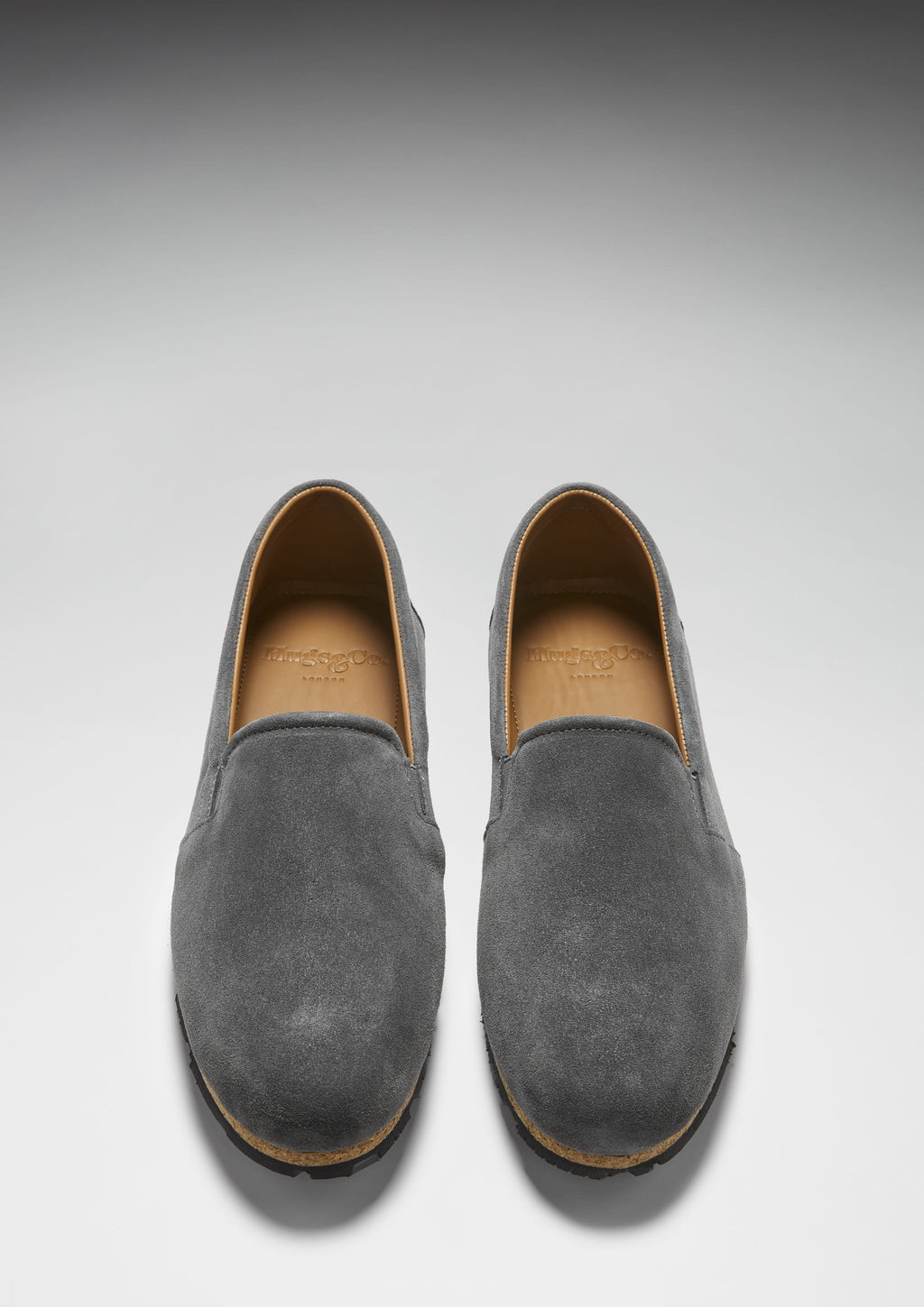 Hugs & Co Mens Tyre Sole Espadrilles Charcoal Suede