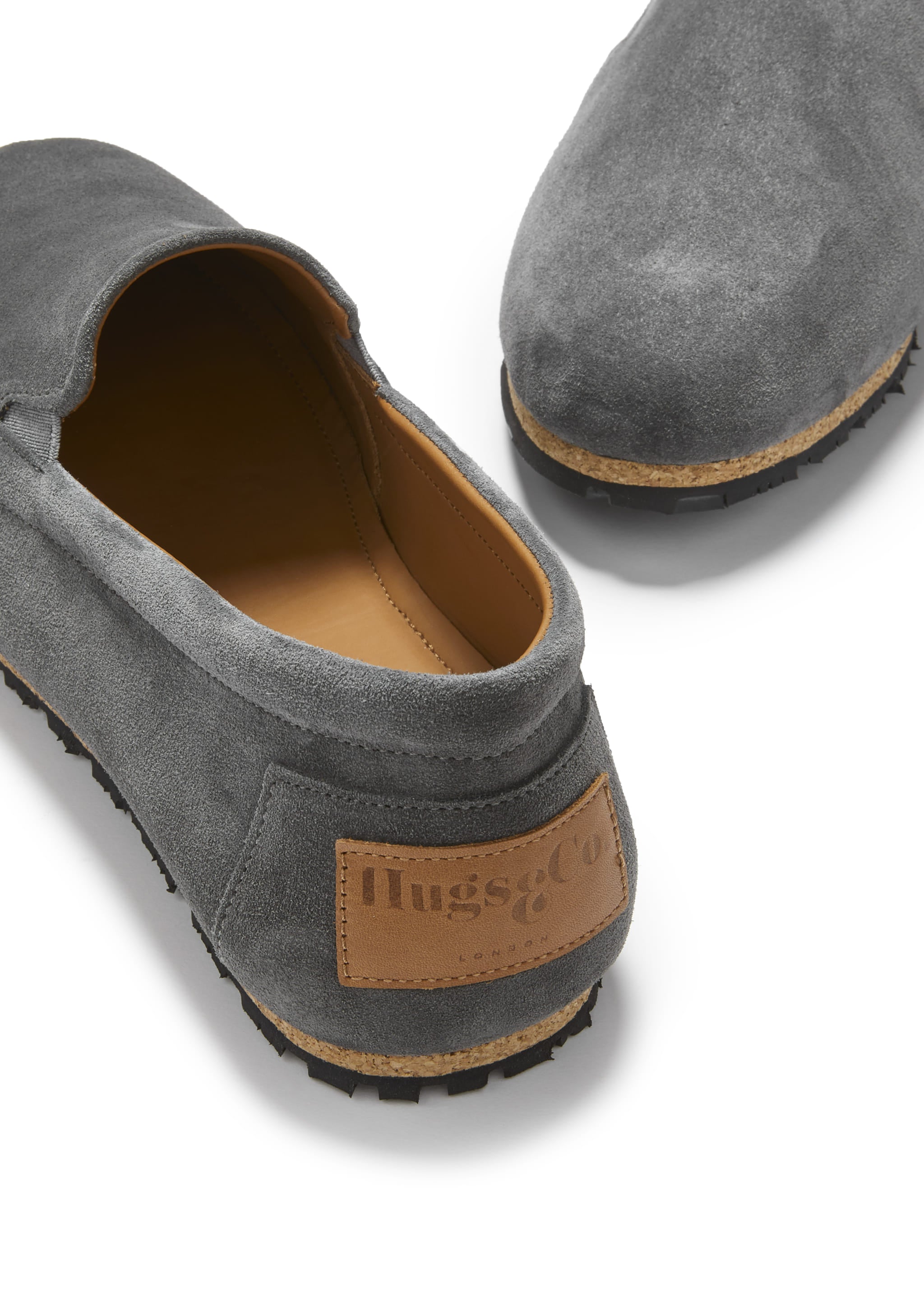 Hugs & Co Mens Tyre Sole Espadrilles Charcoal Suede