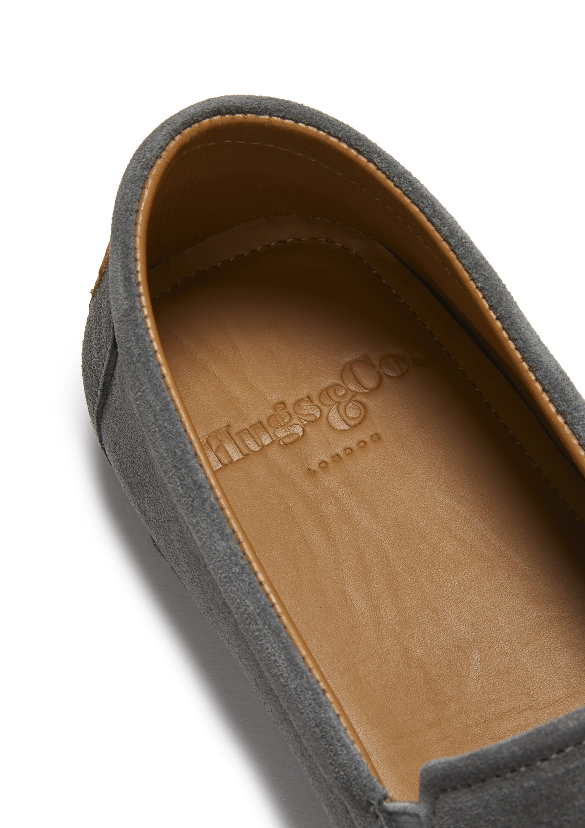 Hugs & Co Mens Tyre Sole Espadrilles Charcoal Suede