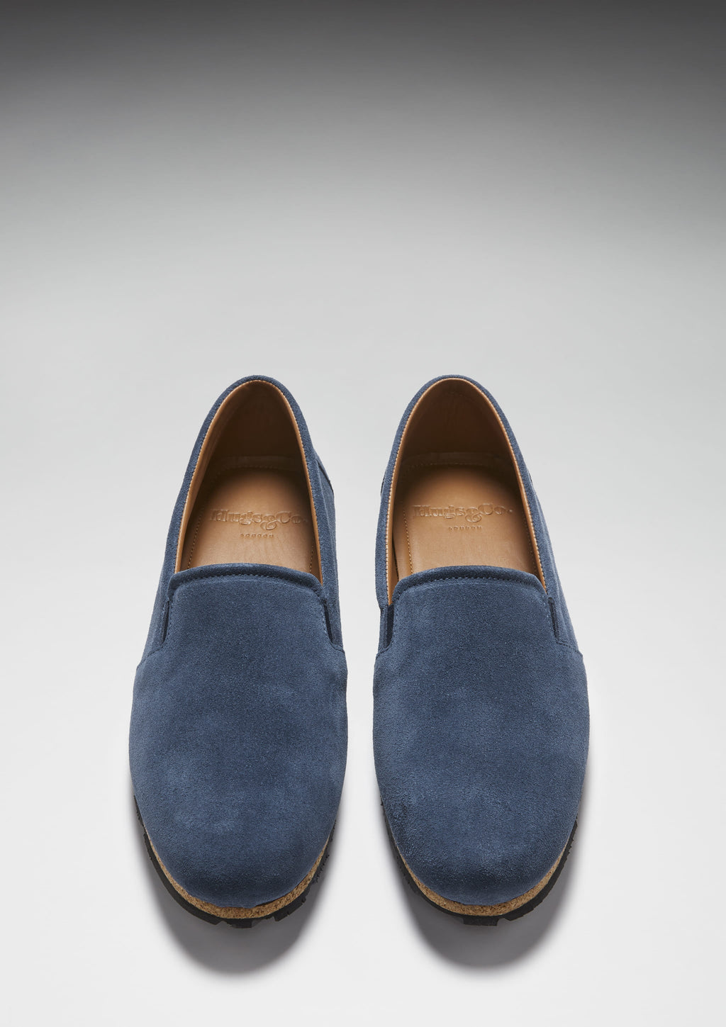 Hugs & Co Mens Tyre Sole Espadrilles Denim Blue Suede