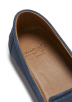 Hugs & Co Mens Tyre Sole Espadrilles Denim Blue Suede