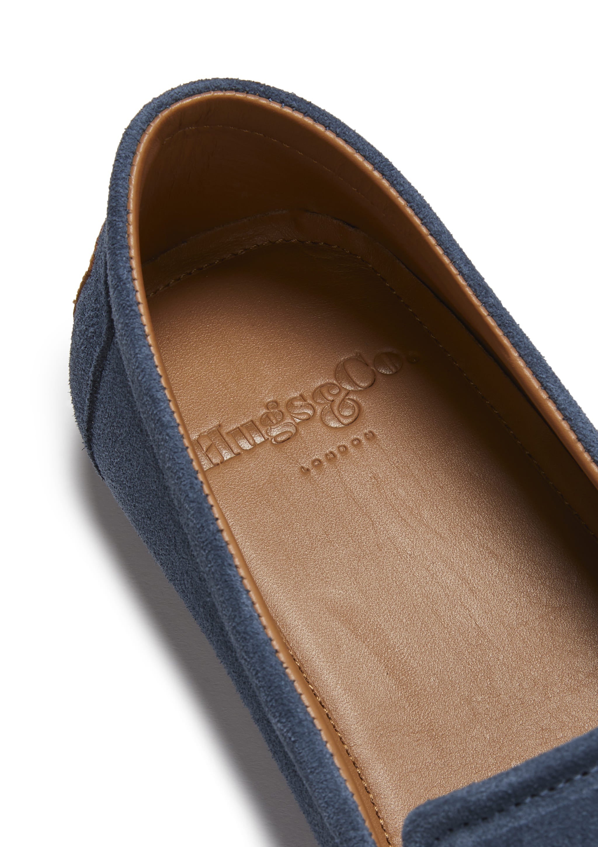 Hugs & Co Mens Tyre Sole Espadrilles Denim Blue Suede