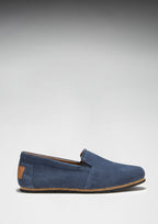 Hugs & Co Mens Tyre Sole Espadrilles Denim Blue Suede