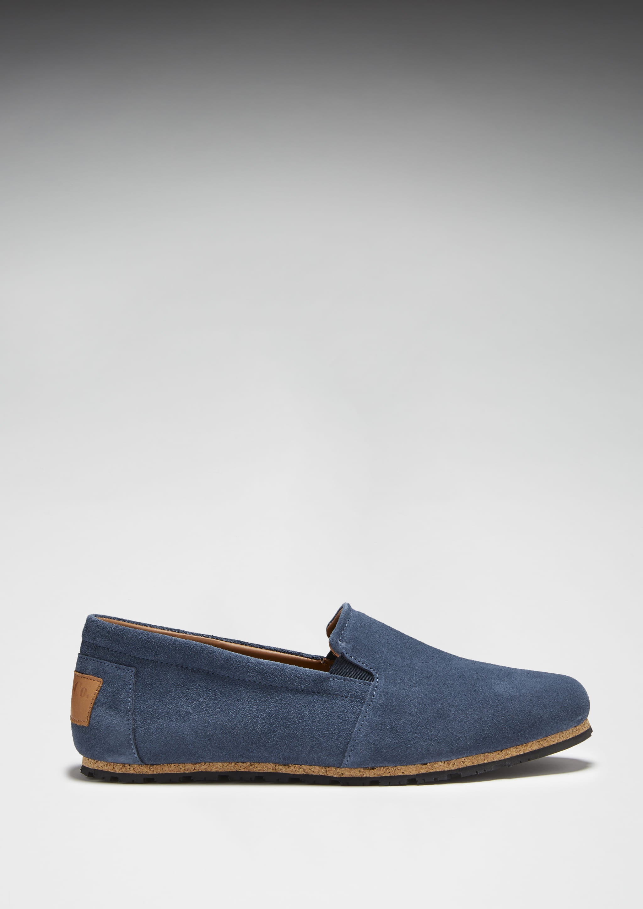 Hugs & Co Mens Tyre Sole Espadrilles Denim Blue Suede