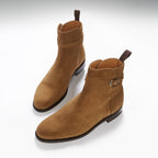 Hugs & Co Mens Tobacco Suede Jodhpur Boots Welted Leather Sole