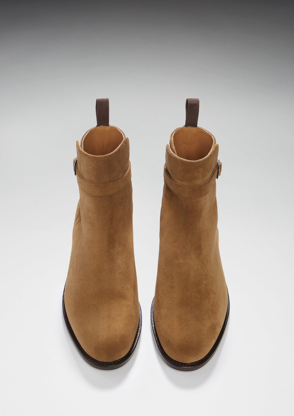 Hugs & Co Mens Tobacco Suede Jodhpur Boots Welted Leather Sole