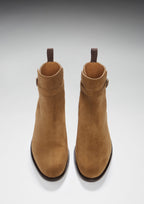 Hugs & Co Mens Tobacco Suede Jodhpur Boots Welted Leather Sole