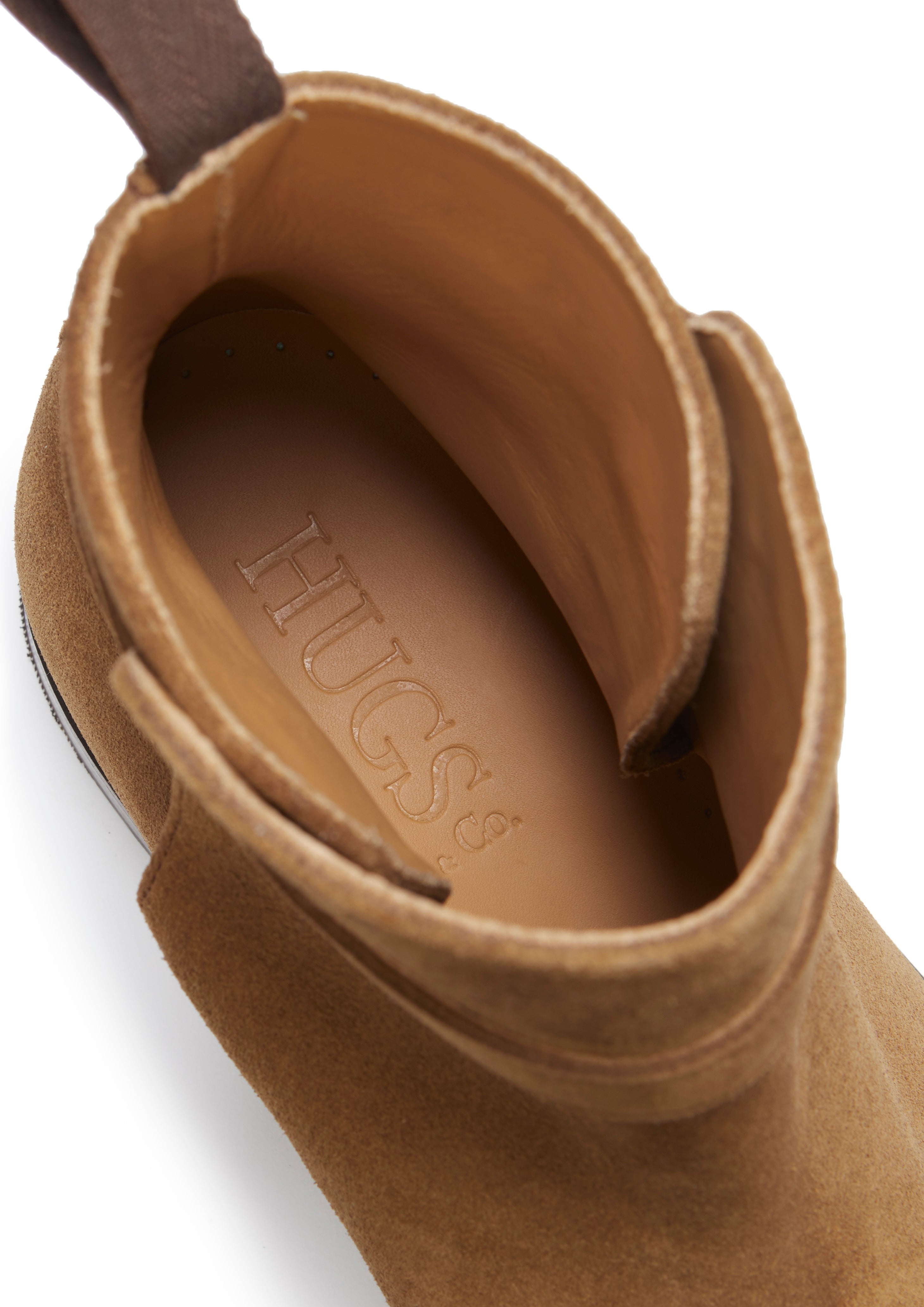 Hugs & Co Mens Tobacco Suede Jodhpur Boots Welted Leather Sole