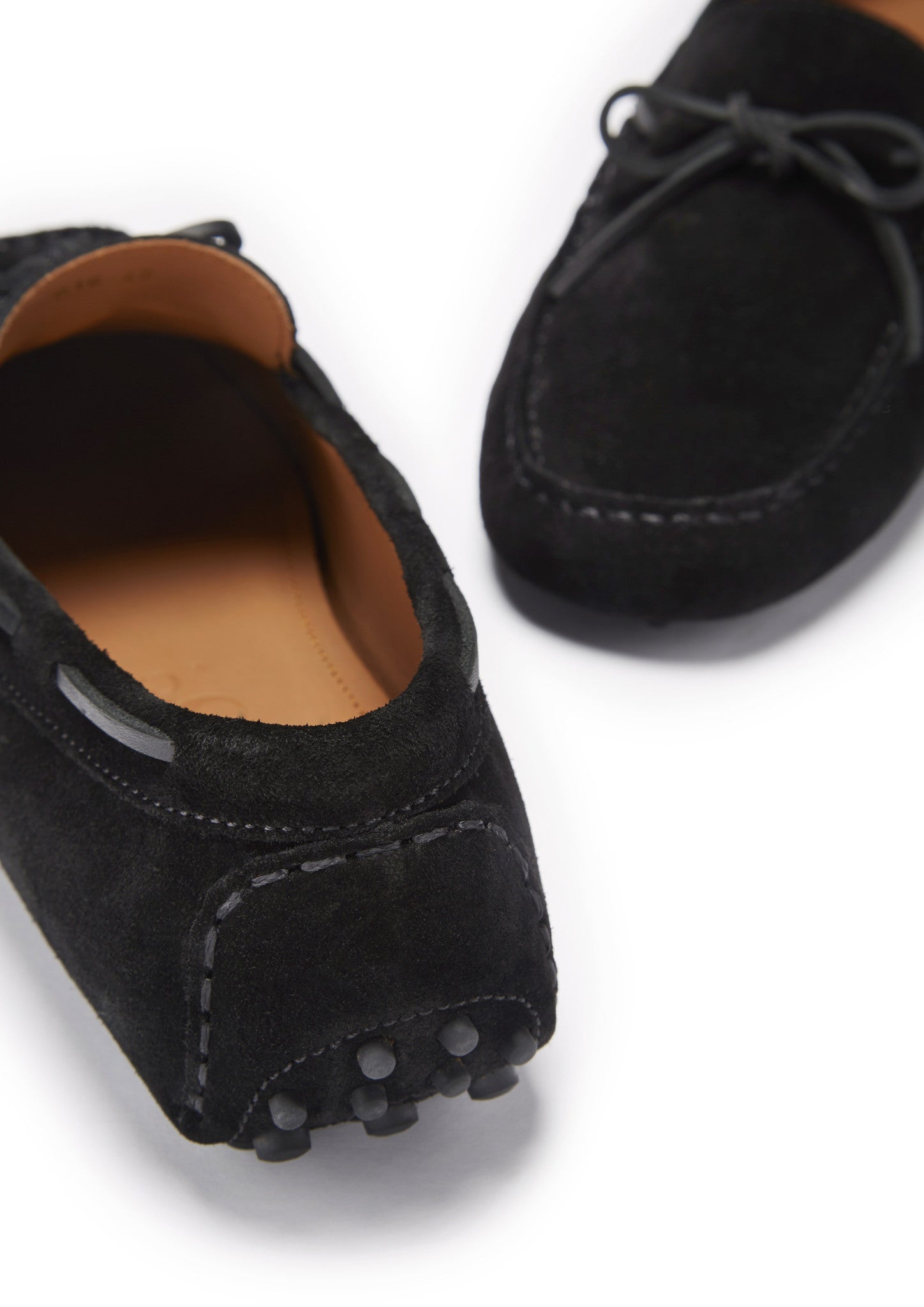 Hugs & Co Mens Laced Driving Loafers Black Suede