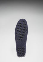 Hugs & Co Mens Laced Driving Loafers Navy Blue Suede