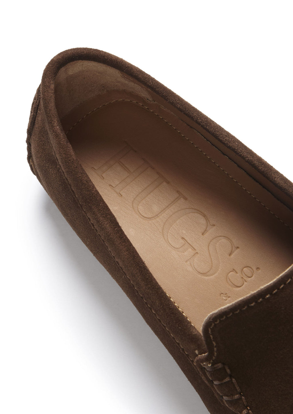 Hugs & Co Mens Tasselled Driving Loafers Brown Suede