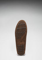 Hugs & Co Mens Tasselled Driving Loafers Brown Suede
